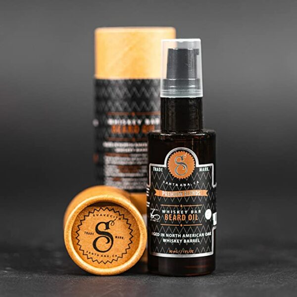 Suavecito Whiskey Bar Beard Oil Mens Grooming Mens Pomade Mens Hairstyle Mens Beard Oil Premium Blends
