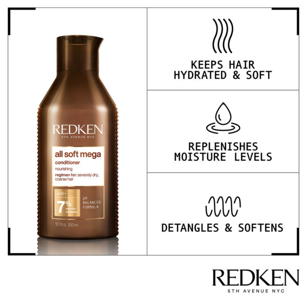 Redken All Soft Conditioner Redken All Soft Mega Conditioner Red Hair Products Ladies and Gents Shop Online Beauty Supply Store