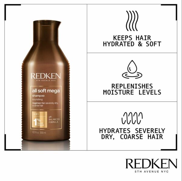 Redken All Soft Shampoo Redken All Soft Mega Shampoo Red Hair Products Ladies and Gents Shop Online Beauty Supply Store