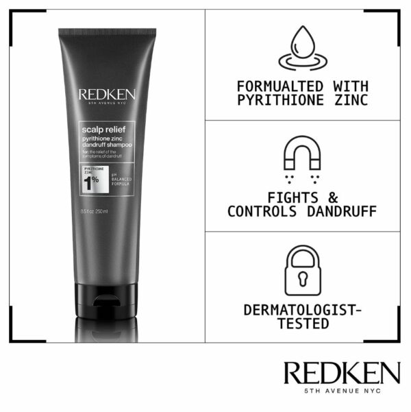 Redken Scalp Relief Pyrithione Zinc Dandruff Shampoo Redken Hair Products Ladies and Gents Shop Online Beauty Supply Store